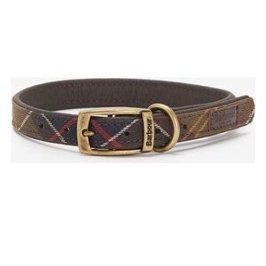 Barbour NEW Dog Collar, Classic Tartan, Large: 18.5 to 22-in neck, 1-in wide